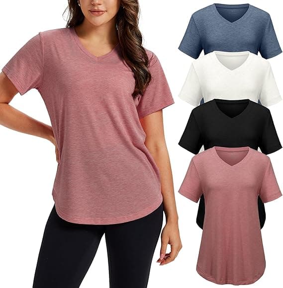 Classic V-Neck Casual T-Shirt