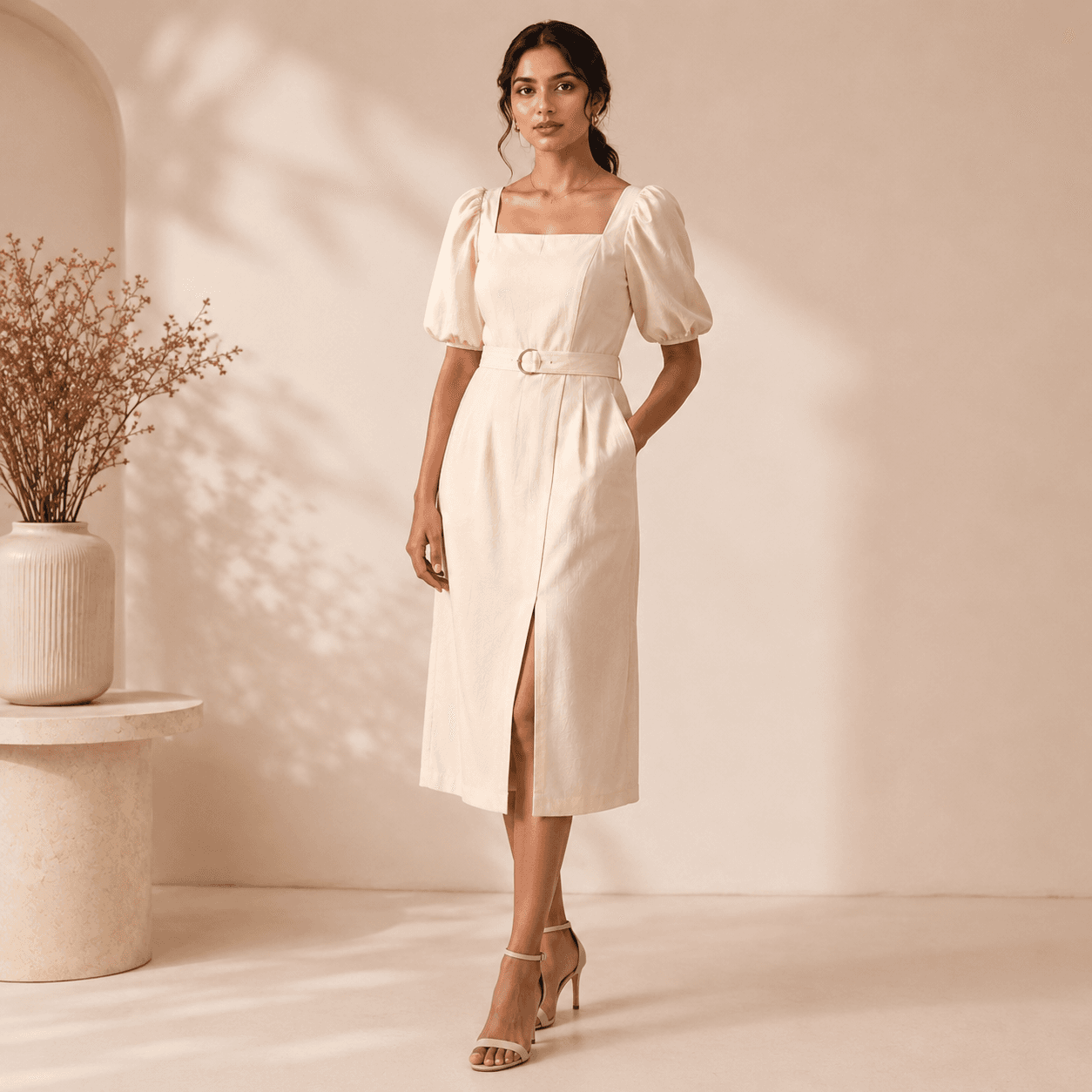 Elegant Satin Party Dress