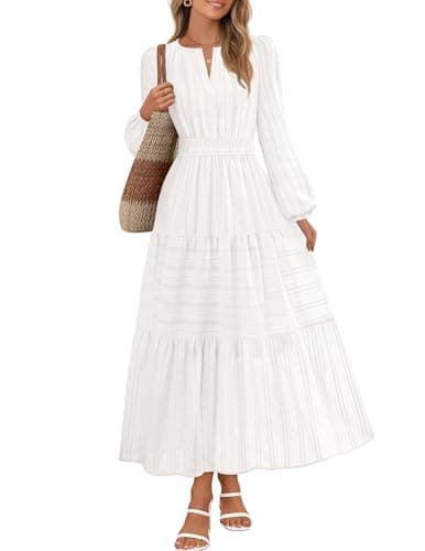 Puff Sleeve Midi Dress
