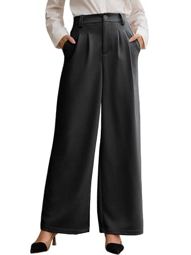 Pleated High-Waist Trousers