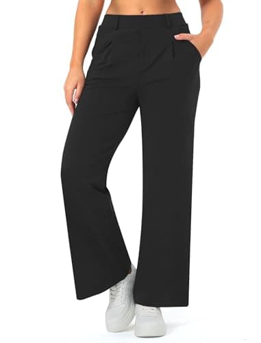 Wide Leg Office Trousers